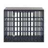 NEW HEAVY DUTY DOG CRATE FURNITURE FOR LARGE DOGS WOOD & STEEL DESIGN DOG CAGE INDOOR & OUTDOOR PET KENNEL 38X30X32INCH PET PLAYPEN WITH COVER METAL D