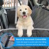 Waterproof Pet Dog Car Back Seat Cover with Storage Bag