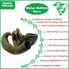 Water Buffalo Horn-100% Natural;  Long-Lasting;  Grain-Free;  Gluten-Free;  Dog Dental Treats & Chews-2 COUNT-15 oz