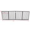 Pet Gate - Dog Gate for Doorways, Stairs or House ‚Äì Freestanding, Folding, brown, Arc Wooden