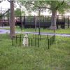 32in Outdoor Fence Heavy Duty Dog Pens 16 Panels Temporary Pet Playpen with Doors