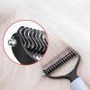 Professional Pet Deshedding Brush 2 Sided Dematting Dog Comb Cat Brush Rake Puppy Grooming Tools Undercoat Shedding Flying Hair